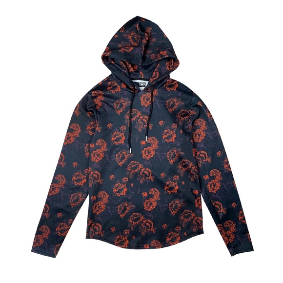 GBG Los Angeles Other - GBG Los Angeles Cannon Long-Sleeve Roses Hoodie New